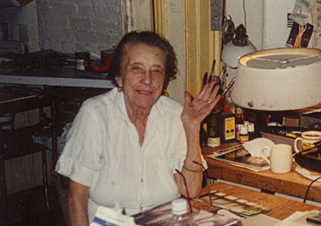 Louise Bourgeois; portret archiwalny, nie dokumentuje warsztatów w BWA.