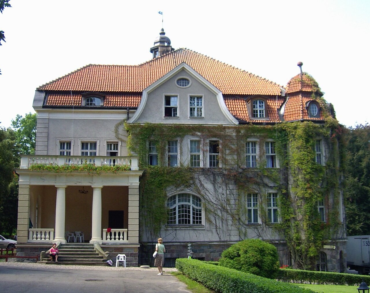 Pałac w Łężanach; zdjęcie archiwalne, nie przedstawia zapowiadanego koncertu.