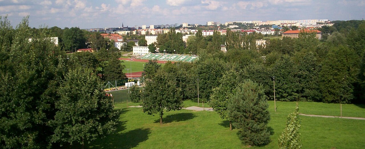 Panorama kampusu w Kortowie na zdjęciu z 2007 roku. Materiał archiwalny ilustrujący studia na UWM, nie tegoroczną rekrutację.